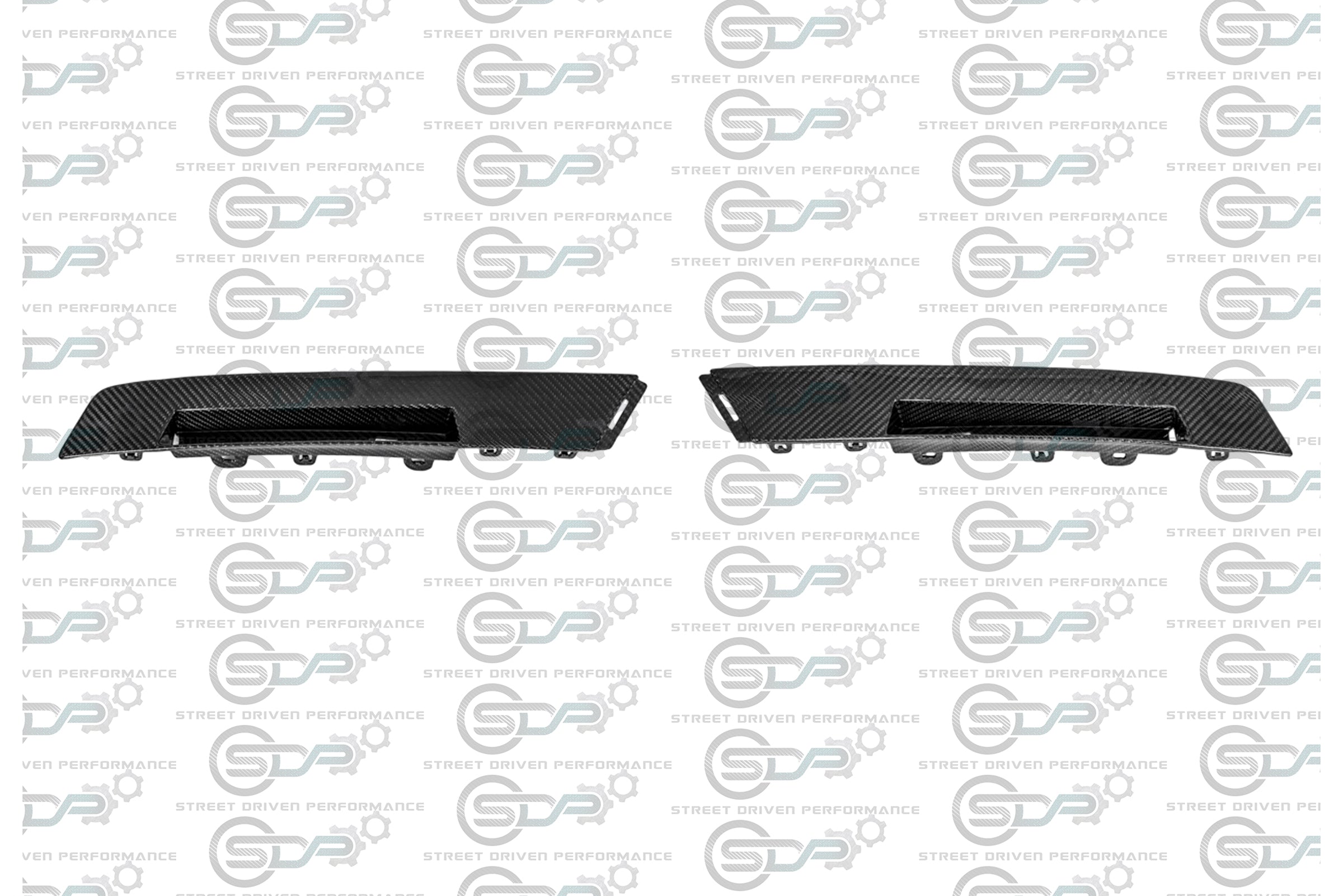 2009-2015 CTS-V V2 Coupe - Carbon Fiber Rear Bumper Inserts / Reflector Housings